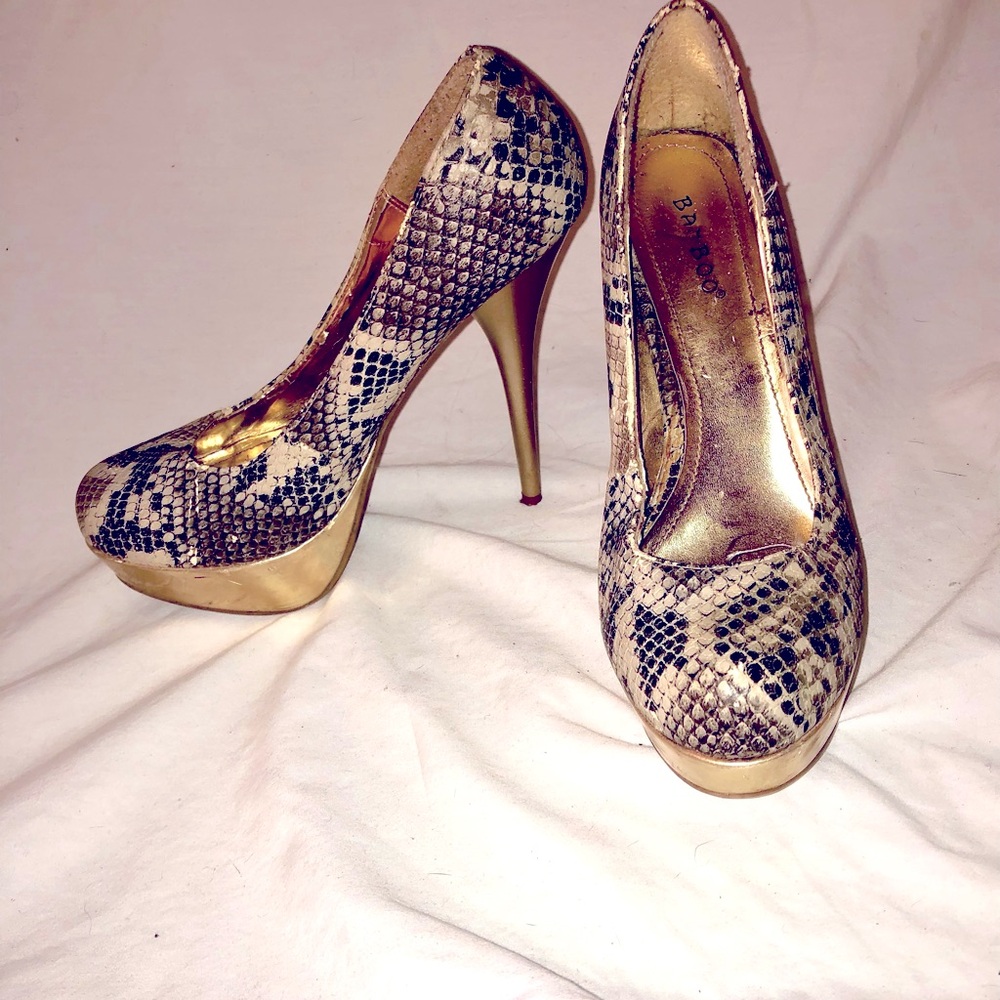 Snakeskin heels